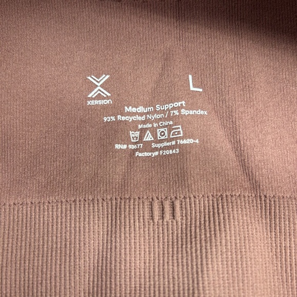 Xersion Women's Rose Taupe Medium Support Sports Bra Size M L - Picture 10 of 11